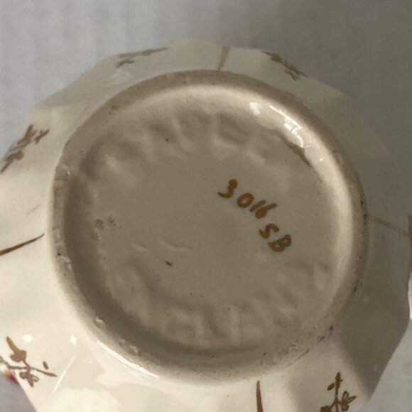 Rare vintage Sadler Creamer. Art Deco. Gold and Burgundy. Sadler. England. 1930' - Picture 8 of 9